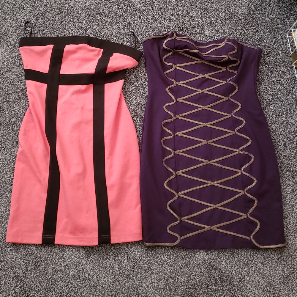 2 strapless dress